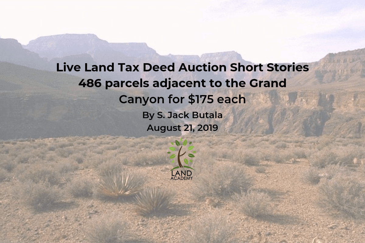 Live Land Tax Deed Auction Short Stories 486 parcels adjacent to the