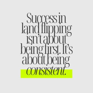 Everybody wants the “secret.” 
Almost nobody wants the schedule. 

In land flipping, wins don’t come from being first, loudest, or luckiest — they come from doing the boring basics consistently: 
Pull data. Send mail. Follow up. Do due diligence. Close. Sell. Repeat. 

Consistency is how you build predictable income. 
Consistency is how you stop starting over. 
Consistency is the difference between “trying land” and running a land business. 

#LandInvesting #RealEstateInvestor #PassiveIncome #LandForSale #RealEstateGoals #LandDeals #InvestInLand #LandFlipping #RealEstateSuccess #PropertyInvesting #LandInvestors #RealEstateTips #LandLife #RealEstateWealth #LandOpportunity #BuyLand #RealEstateJourney #FlippingLand #InvestmentProperty #BuildWealth #PassiveIncome #InvestorLife #OffMarketDeals