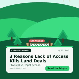 Access will make or break a land deal. 

I wrote a blog on the 3 reasons lack of access kills land deals — and what to do instead so you don’t waste time (or buy yourself a headache). 

Comment ACCESS and I’ll DM it to you. 

#LandInvesting #RealEstateInvestor #PassiveIncome #LandForSale #RealEstateGoals #LandDeals #InvestInLand #LandFlipping #RealEstateSuccess #PropertyInvesting #LandInvestors #RealEstateTips #LandLife #RealEstateWealth #LandOpportunity #BuyLand #RealEstateJourney #FlippingLand #InvestmentProperty #BuildWealth #PassiveIncome #InvestorLife #OffMarketDeals