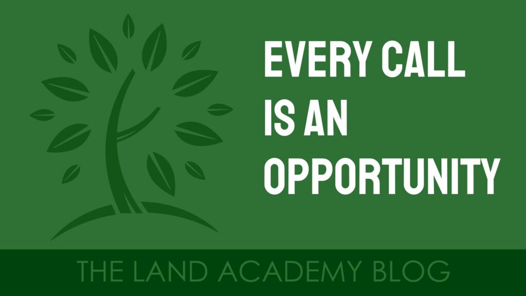 EVERY Call is an Opportunity blog