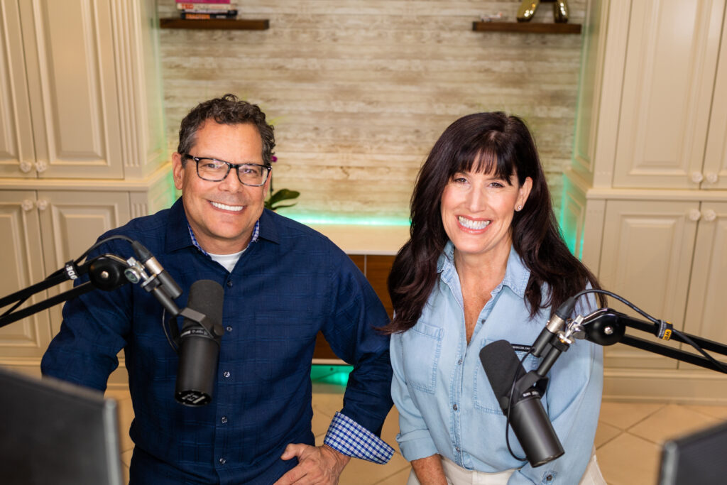 Jack butala and Jill dewit podcast recording