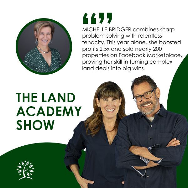 Graphics EB LAS 2232 Michelle Bridger The Land Academy Show | Michelle Bridger | Investor Career Secrets